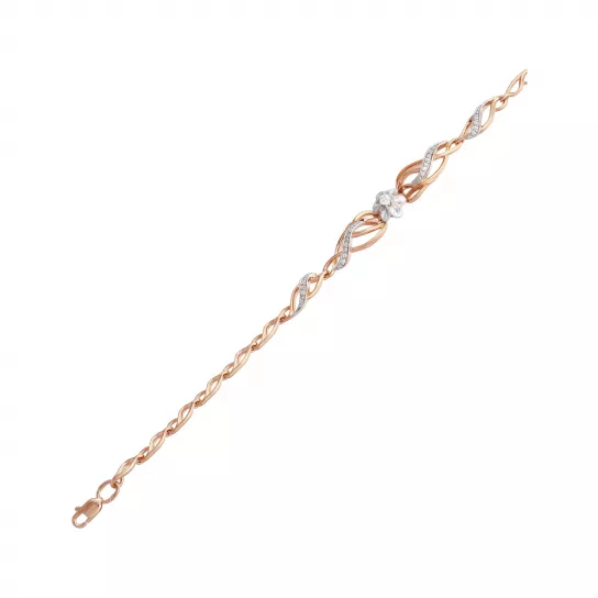 Браслет с бриллиантами из золота