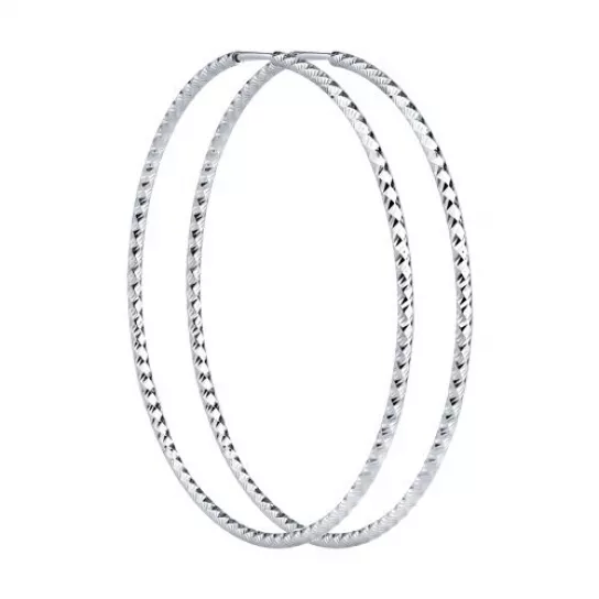Серьги-конго из серебра