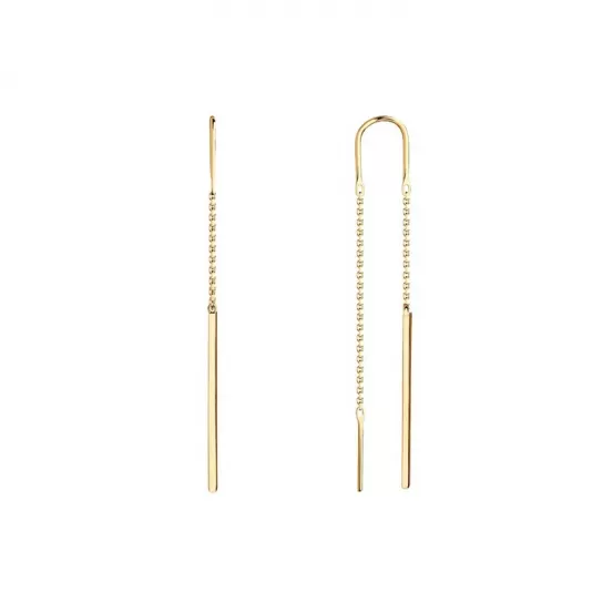 Серьги-продевки из золота