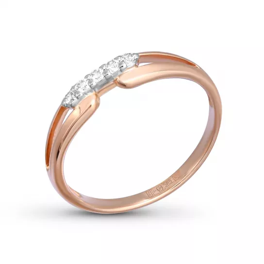 Кольцо с бриллиантами из золота