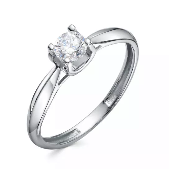 Кольцо с бриллиантами с бриллиантом из золота