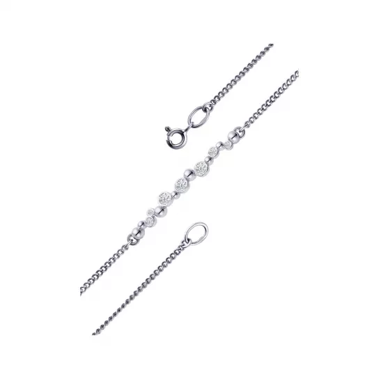 Браслет с фианитом из золота